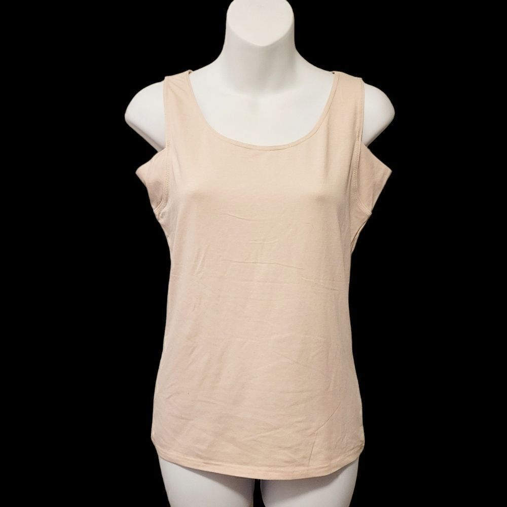 2/$20 Y2K Plain Light Pink Tank Top Size: Large